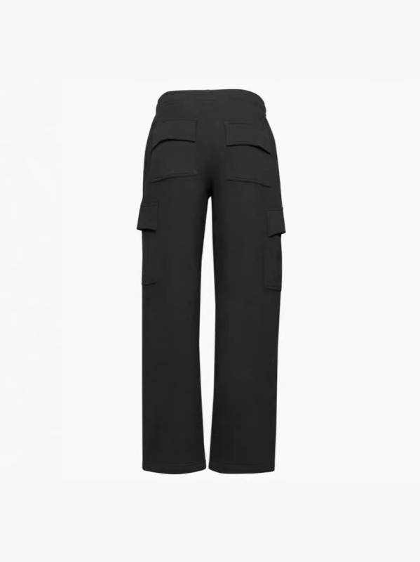 Pantaloni femei talie înaltă elastici, croială largă, 3/4 lungime, croială lejeră, poliester tricot, toamnă-iarnă