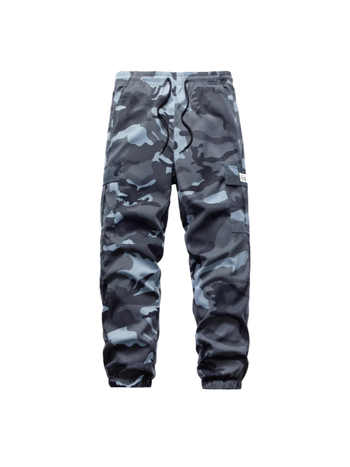 Ανδρικά κακοκαιρινά παντελόνια εργασίας εξωτερικού χώρου με καμουφλάζ, πολυεστέρας, ίσια γραμμή, μεσαίας μέσης, με ζώνη, πολλές τσέπες