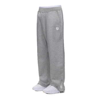 Ανδρικά αθλητικά παντελόνια casual από ελαστικό πολυεστέρα, μέση με ελαστικό, χαλαρή εφαρμογή, κοντό μήκος και κεντήματα