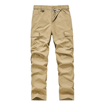 Ανδρικά καθημερινά παντελόνια για εξωτερικούς χώρους — διαπνέοντα, για πεζοπορία και τακτικές, ίσια γραμμή, μεσαία μέση, πολλαπλές τσέπες