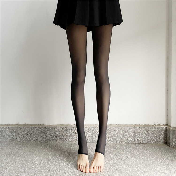 Женски чорапогащи пантохос със средна плътност едноцветни нейлон-спандекс смес повдигане на ханша и оформяне, попиване на пот, против хлъзгане
