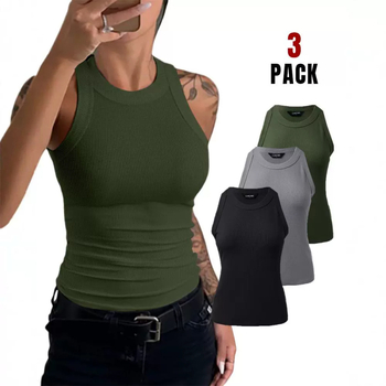 Φόρεμα μποέμ για καλοκαίρι, σετ 3 τεμαχίων, πολυεστέρας, μακριά φούστα με φουσκωτή γραμμή, χωρίς μανίκια, λαιμόκοψη γραμμής