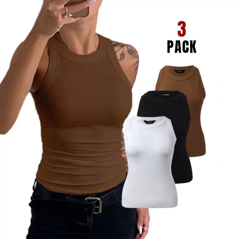 Rochie boemă de vară, set de 3 piese, poliester, fustă lungă cu volan, fără mâneci, guler drept