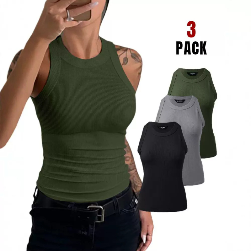 Rochie boemă de vară, set de 3 piese, poliester, fustă lungă cu volan, fără mâneci, guler drept