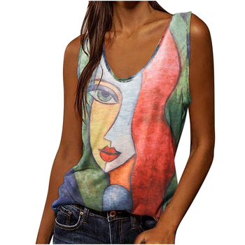 Γυναικείο τοπ χωρίς τιράντες με U-λαιμό, φλοράλ εκτύπωση με 3D εφέ, ελεύθερη γραμμή, πολυεστέρας 70–80%, μήκος 50–65 cm