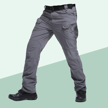 IX7 pantaloni tactici ușori, uscare rapidă pentru bărbați, material nylon-elastan (90% nylon, 10% elastan), potriviți pentru alergare și ciclism, sezoane: vară, primăvară, toamnă