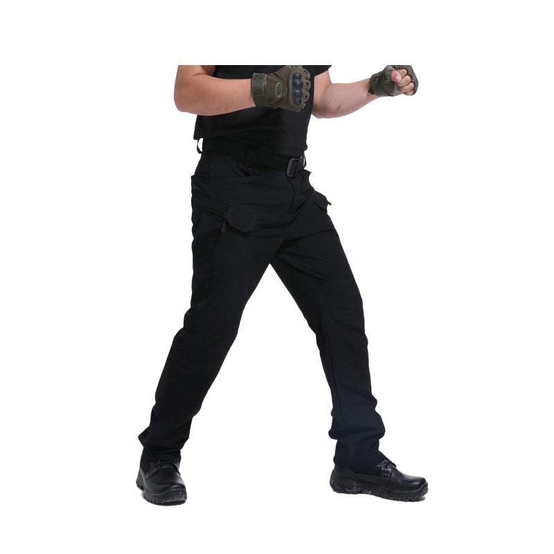 IX7 pantaloni tactici ușori, uscare rapidă pentru bărbați, material nylon-elastan (90% nylon, 10% elastan), potriviți pentru alergare și ciclism, sezoane: vară, primăvară, toamnă