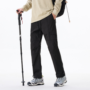 Ανδρικά παντελόνια εργασίας-καθημερινά, αδιάβροχα, ίσιο παντελόνι, υψηλή μέση, κλείσιμο με φερμουάρ