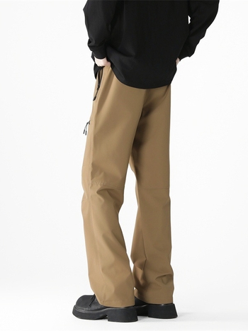 Ανδρικά παντελόνια εργασίας με αδιάβροχο soft-shell για ορεινές εξορμήσεις, ίσια γραμμή, φερμουάρ εμπρός, 100% πολυεστέρας, διαπνοή, αδιάβροχα, ανθεκτικά στη φθορά