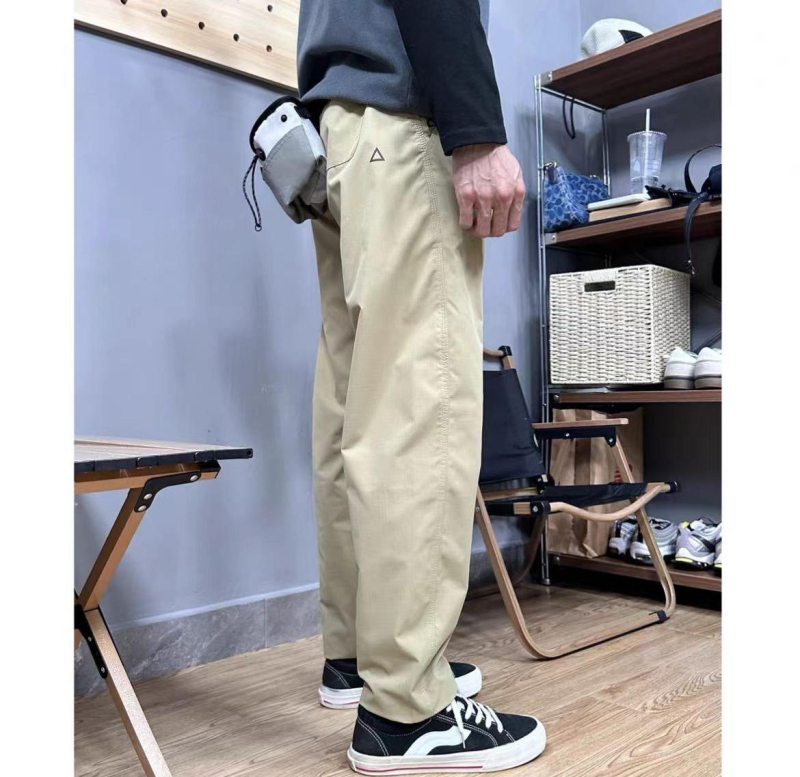 Pantaloni casual pentru bărbați și femei — croială lejeră, talie medie, croi drept, material din amestec de poliester, uscare rapidă