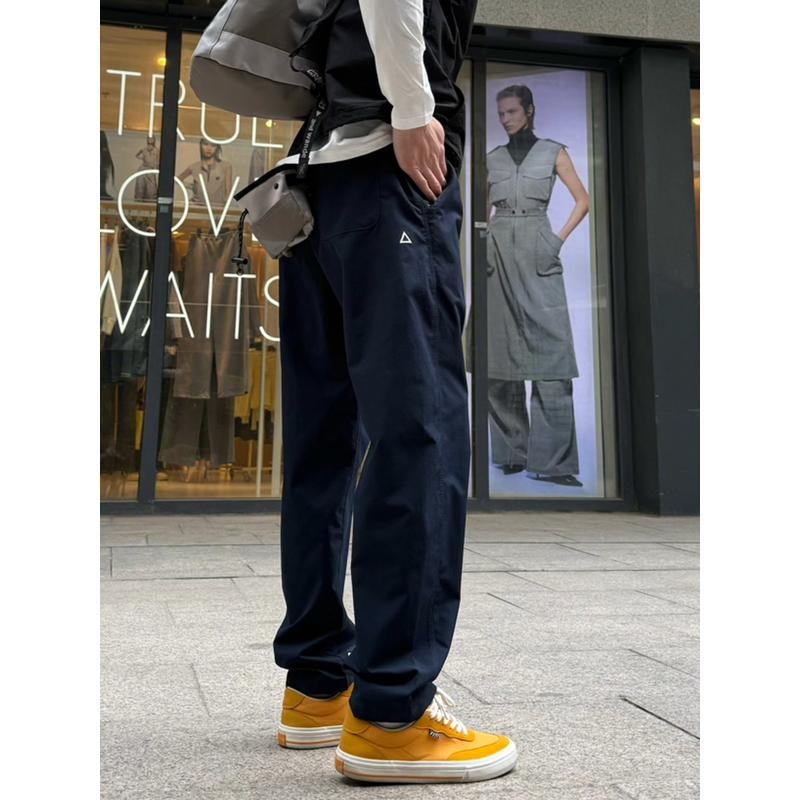 Pantaloni casual pentru bărbați și femei — croială lejeră, talie medie, croi drept, material din amestec de poliester, uscare rapidă