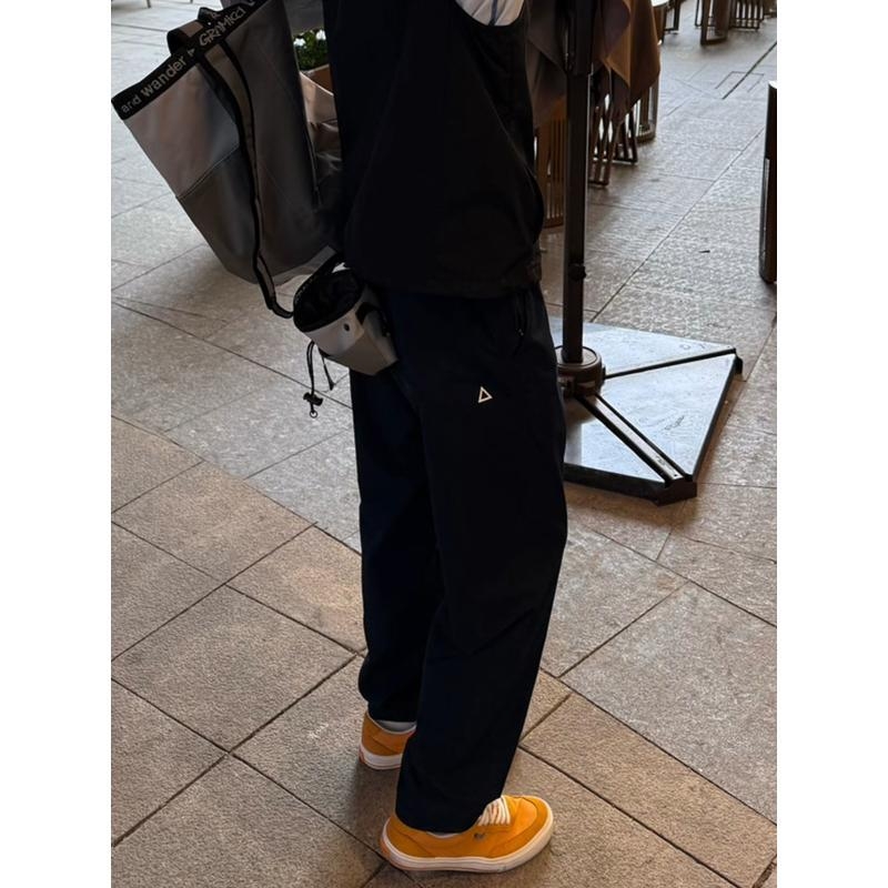 Pantaloni casual pentru bărbați și femei — croială lejeră, talie medie, croi drept, material din amestec de poliester, uscare rapidă
