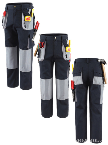 Παντελόνια εργασίας από καμβά με πολλαπλές τσέπες, μίξη βαμβακιού, ανθεκτικά στη φθορά, απομακρύνουν την υγρασία, αντοχή στις ζάρες
