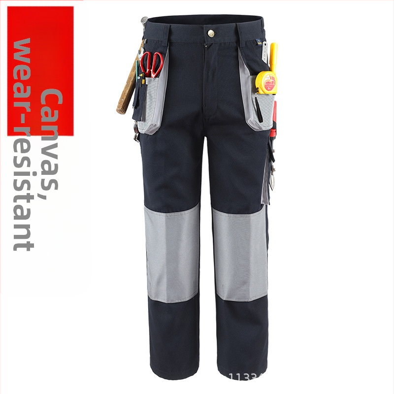 Tööpüksid kanvasist mitmekülgsete taskutega, puuvillaseguga, vastupidavad kulumise vastu, niiskust juhtivad