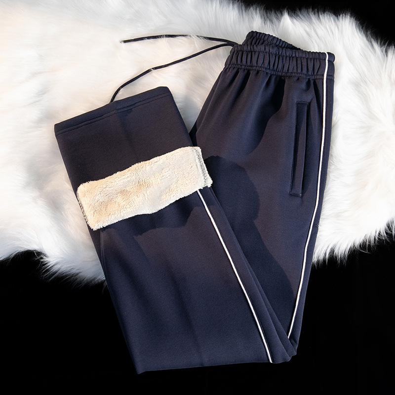 Sportske hlače za tinejdžere - širok kroj, srednja visina struka s pojasom, Arctic velvet fleece, antibakterijski, bez glačanja