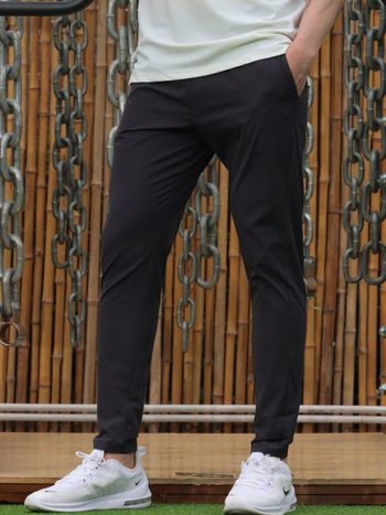 Ανδρικά αθλητικά παντελόνια, γρήγορο στέγνωμα, slim-fit, μεσαία μέση, ύφασμα νάιλον-σπάντεξ (90% νάιλον, 10% σπάντεξ)