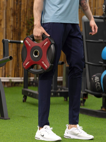 Ανδρικά αθλητικά παντελόνια, γρήγορο στέγνωμα, slim-fit, μεσαία μέση, ύφασμα νάιλον-σπάντεξ (90% νάιλον, 10% σπάντεξ)