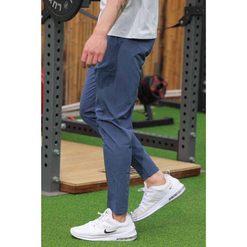 Ανδρικά αθλητικά παντελόνια, γρήγορο στέγνωμα, slim-fit, μεσαία μέση, ύφασμα νάιλον-σπάντεξ (90% νάιλον, 10% σπάντεξ)