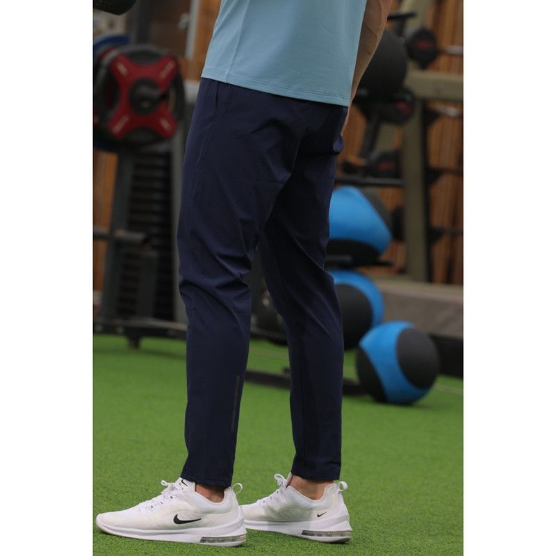Ανδρικά αθλητικά παντελόνια, γρήγορο στέγνωμα, slim-fit, μεσαία μέση, ύφασμα νάιλον-σπάντεξ (90% νάιλον, 10% σπάντεξ)