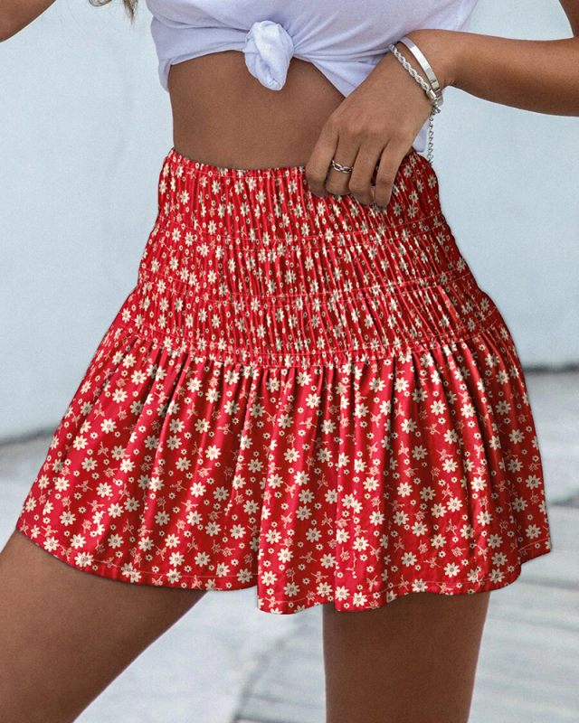 Női sifonblúz mintával, hajónyakú, 3/4-es ujjak, laza szabású, poliészter