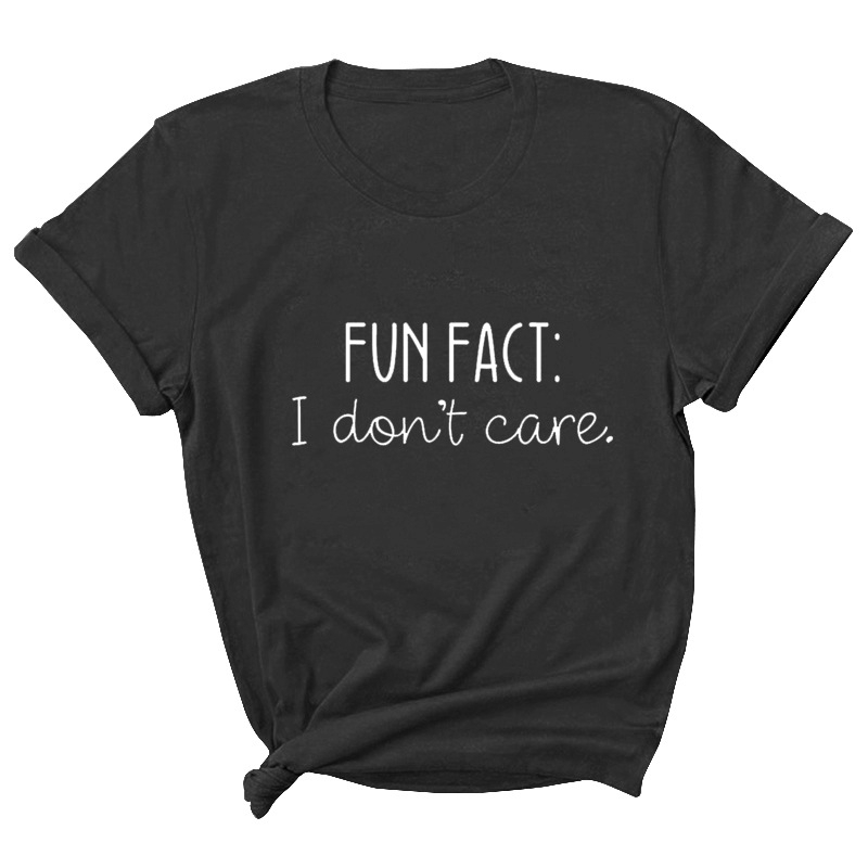 Tricou cu imprimă alfabet, guler rotund, mâneci scurte, croială lejeră, material poliester/acetat