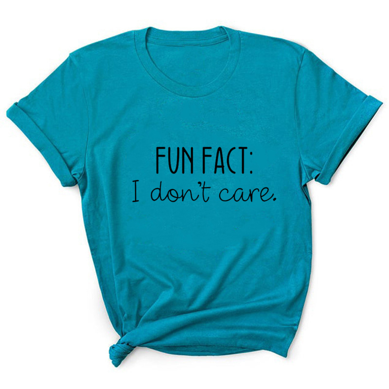 Tricou cu imprimă alfabet, guler rotund, mâneci scurte, croială lejeră, material poliester/acetat