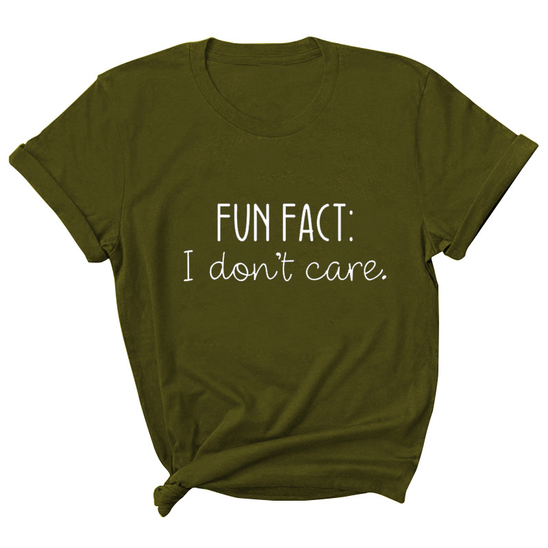 Tricou cu imprimă alfabet, guler rotund, mâneci scurte, croială lejeră, material poliester/acetat