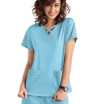 Γυναικείο ιατρικό σετ κοντομάνικων — απομακρύνει τον ιδρώτα, ελαστικό ύφασμα (72% πολυεστέρας, 21% βισκόζη, 7% σπάντεξ), καλοκαίρι 2024, ρούχα εργασίας