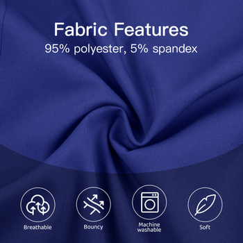 Ανδρικό-γυναικείο ιατρικό σετ ρούχων, κοντό μανίκι, V-λαιμό, παντελόνια, ύφασμα απομάκρυνσης υγρασίας και γρήγορο στέγνωμα, πολυεστέρας-ελαστάν