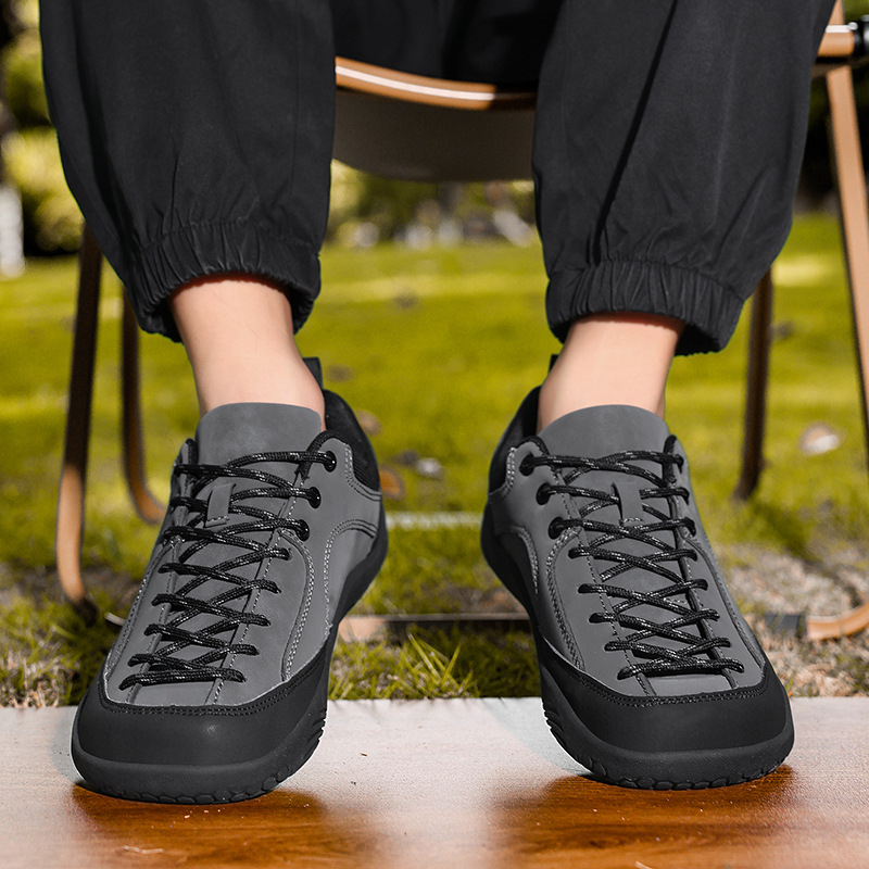 Pantofi sport casual pentru adulți, unisex, cu partea din piele sintetică, talpă din cauciuc, închidere cu șireturi