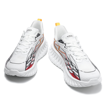 Unisex ελαφριά διαπνέοντα παπούτσια τρεξίματος με επάνω μέρος από δίχτυ, EVA πάτος, σύνθετη σόλα, κορδόνια