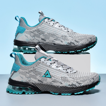 Muške Flyknit casual tenisice s air cushion, gumom potplatom, vezanje, mrežasta podstava