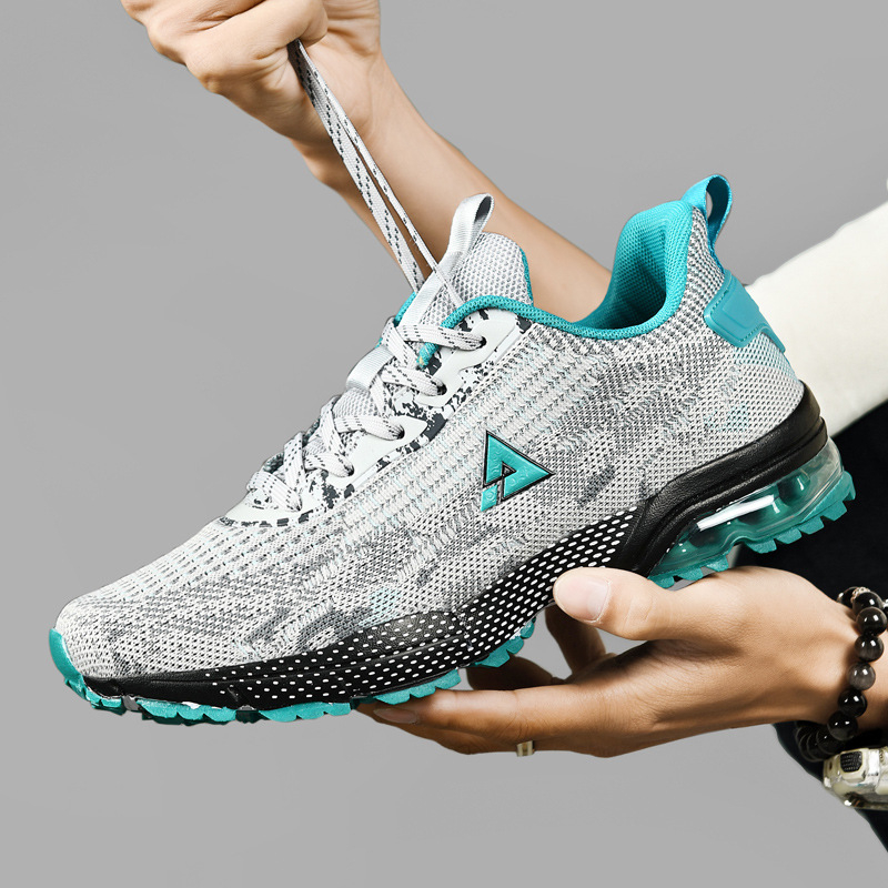 Muške Flyknit casual tenisice s air cushion, gumom potplatom, vezanje, mrežasta podstava