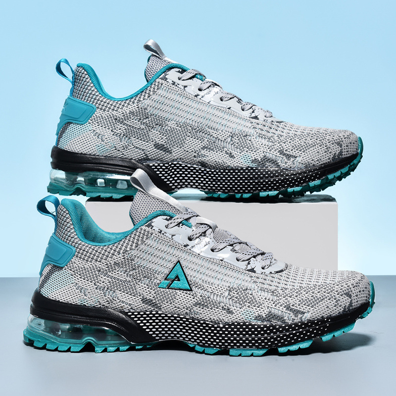 Muške Flyknit casual tenisice s air cushion, gumom potplatom, vezanje, mrežasta podstava