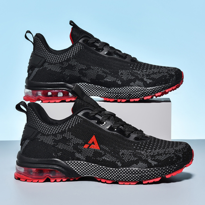 Muške Flyknit casual tenisice s air cushion, gumom potplatom, vezanje, mrežasta podstava