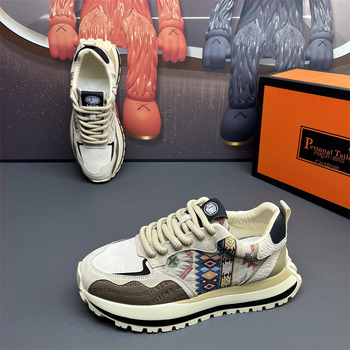 Ανδρικοί loafers - PU άνω μέρος, καουτσούκ σόλα, κορδόνια, επίπεδο τακούνι