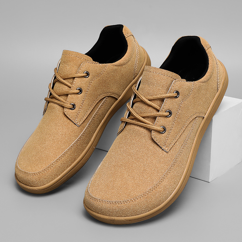 Ανδρικά αθλητικά παπούτσια με ευρύ τελευταίο (last), πλέγμα επάνω, μπροστινό κορδόνι, barefoot-style, κατάλληλα για άνοιξη, καλοκαίρι και φθινόπωρο