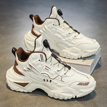 Ανδρικοί loafers, χωρίς κορδόνια, πάνω μέρος από συνθετικό δέρμα, μυτερή μύτη, σχέδιο με μπλοκ- μοτίβο (Κλείσιμο χωρίς κορδόνια; Συνθετικό δέρμα; Μυτερή μύτη; Σχέδιο με μπλοκ μοτίβο; Απορρόφηση κραδασμών)