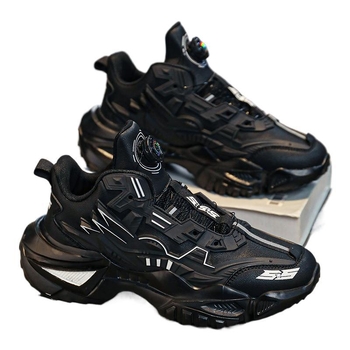 Ανδρικοί loafers, χωρίς κορδόνια, πάνω μέρος από συνθετικό δέρμα, μυτερή μύτη, σχέδιο με μπλοκ- μοτίβο (Κλείσιμο χωρίς κορδόνια; Συνθετικό δέρμα; Μυτερή μύτη; Σχέδιο με μπλοκ μοτίβο; Απορρόφηση κραδασμών)