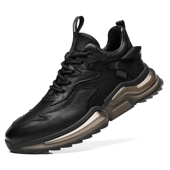 Νεανικά Ανδρικά Καθημερινά Δερμάτινα Παπούτσια – Επάνω μέρος: δέρμα βοδιού (split leather); Εσωτερικό: τεχνητό κοντό βελούδινο ύφασμα; Δάχτυλο: στρογγυλό; Ύψος φτέρνας: χαμηλό 1–3 cm; Κατάλληλα για όλες τις εποχές