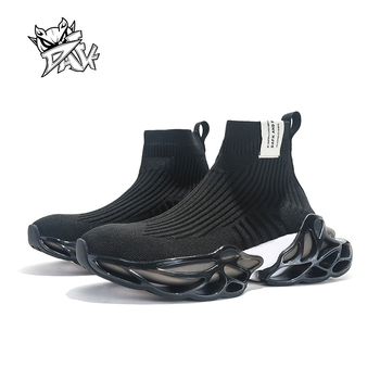 Ανδρικά loafers με διαπνοή υφαντή επάνω με δίχτυ, πλατφόρμα αύξησης ύψους, κλείσιμο με κορδόνια, TPU σόλα, μυτερός δάχτυλος