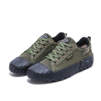 Παπούτσια εργασίας από καμβά, χαμηλό ύψος, στρογγυλή μύτη, σόλα έγχυσης, διαπνέον εσωτερικό με διχτυωτό ύφασμα