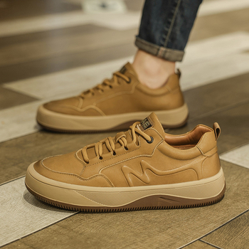 Ανδρικά loafers από ύφασμα με φαρδιά σόλα, εσωτερική διχτυωτή επένδυση, καουτσούκ σόλα, κλείσιμο με κορδόνια στην πρόσοψη