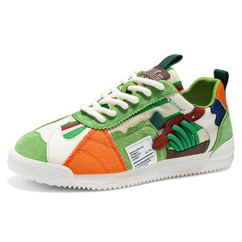 Мъжки спортно-елегантни кецове — леки и дишащи; PU горна част, инжекционно формована каучукова подметка, шнуровка, нисък връх, EVA стелка