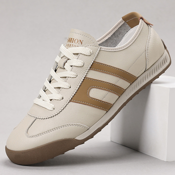 Dexun ανδρικά casual sneakers για άνοιξη - αναπνεύσιμο επάνω μέρος από πολλά υλικά, καουτσούκ σόλα, στρογγυλή μύτη, EVA πάτος