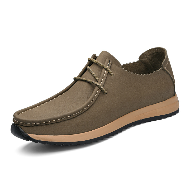 Férfi loaferek rejtett 6 cm-es magasság növelésével, kerek orrú, alacsony sarok 1-3 cm, PU talpbetét, gumi talp