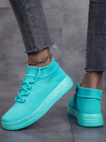 Unisex Αναπνεύσιμα Casual Παπούτσια με Πλεκτό Άνω Μέρος, Μπροστινό Δέσιμο, EVA Σόλα, Άνεση για Όλες τις Εποχές