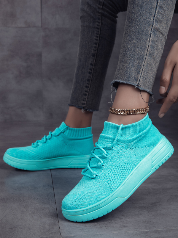 Unisex Αναπνεύσιμα Casual Παπούτσια με Πλεκτό Άνω Μέρος, Μπροστινό Δέσιμο, EVA Σόλα, Άνεση για Όλες τις Εποχές