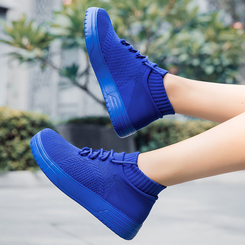 Unisex Αναπνεύσιμα Casual Παπούτσια με Πλεκτό Άνω Μέρος, Μπροστινό Δέσιμο, EVA Σόλα, Άνεση για Όλες τις Εποχές