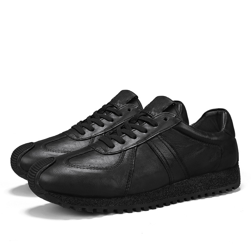 Pantofi sport casual pentru bărbați, talpă groasă, piele sintetică deasupra, talpă din cauciuc, închidere cu șireturi, profil redus